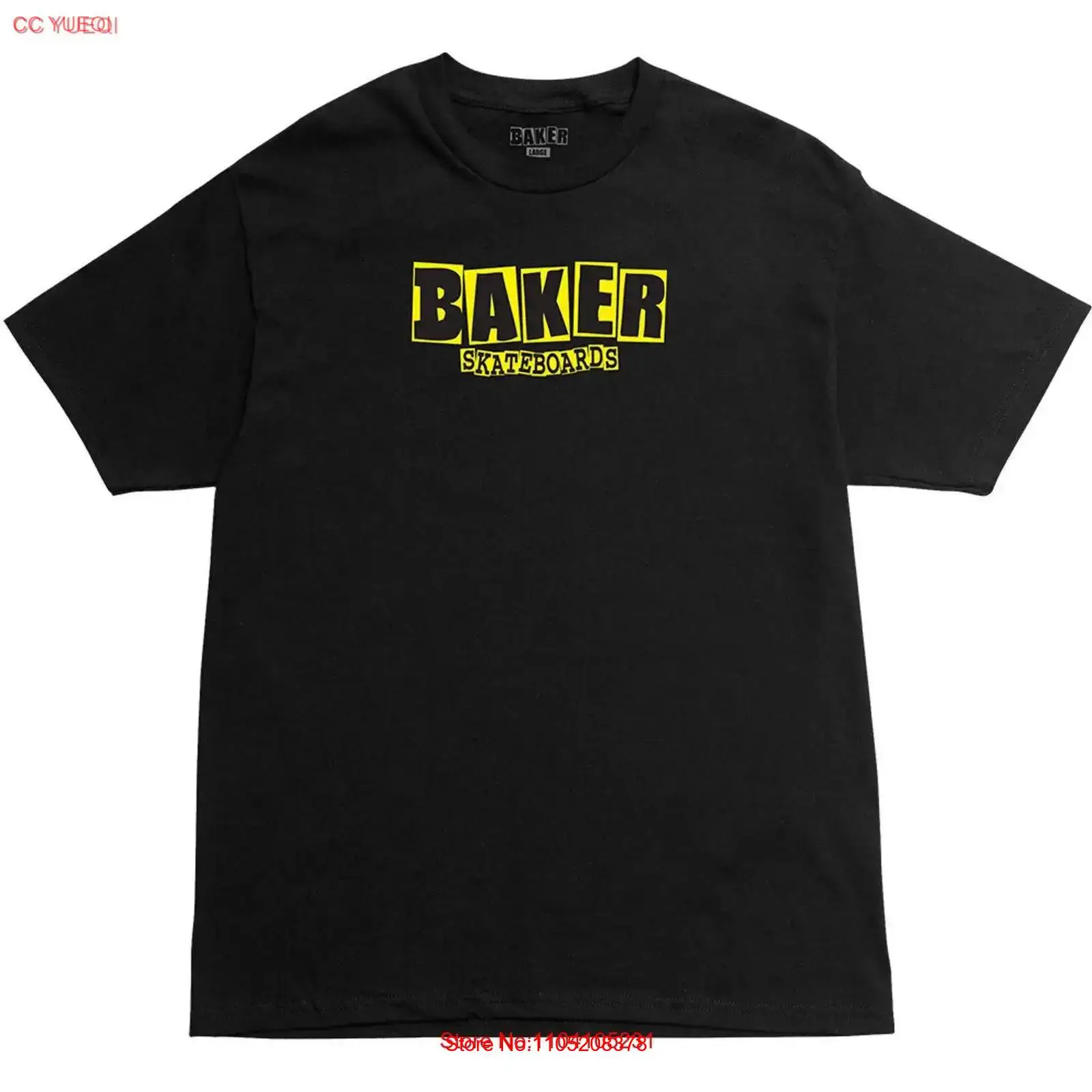 Yellow Streetwear Brand - Baker Skateboards camiseta logotipo de la
