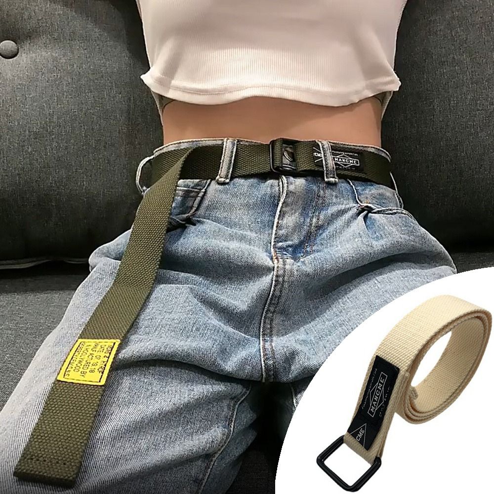 Corteiz Cargo Pant - Cinturón de lona trenzada de nailon