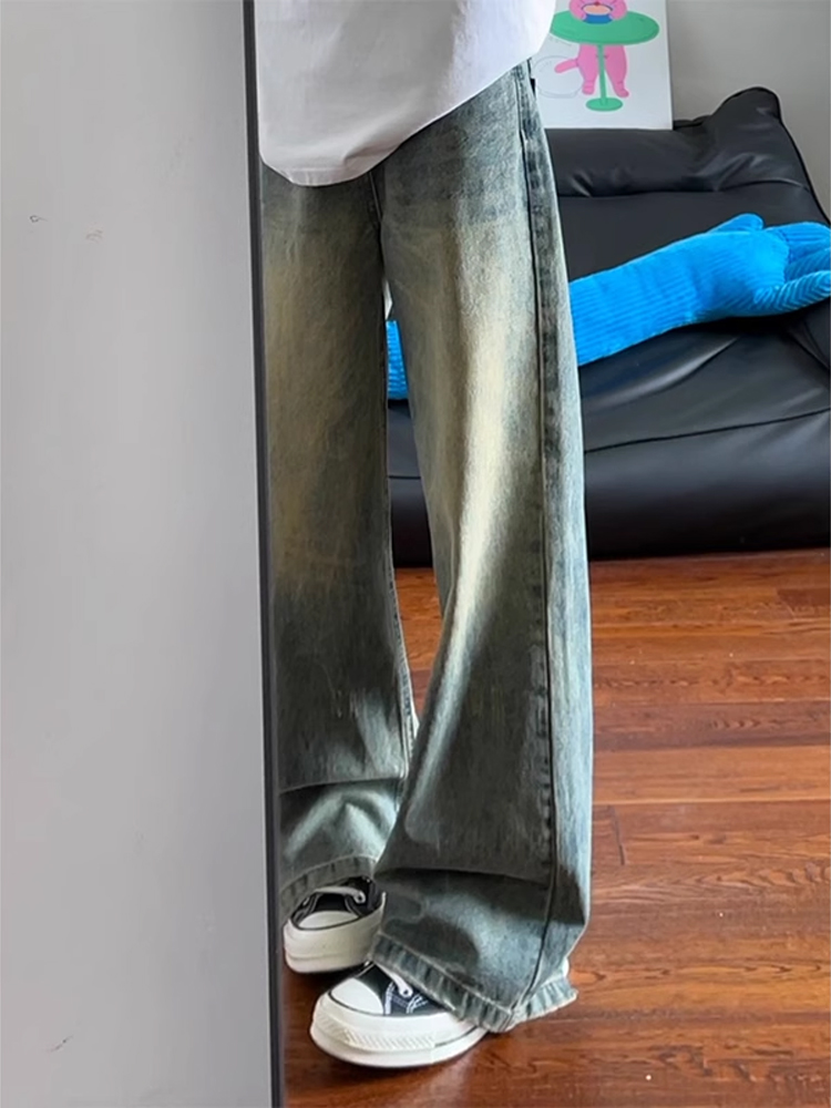 Yellow Streetwear Brand - Jeans Retro Americanos Azules para Hombre,