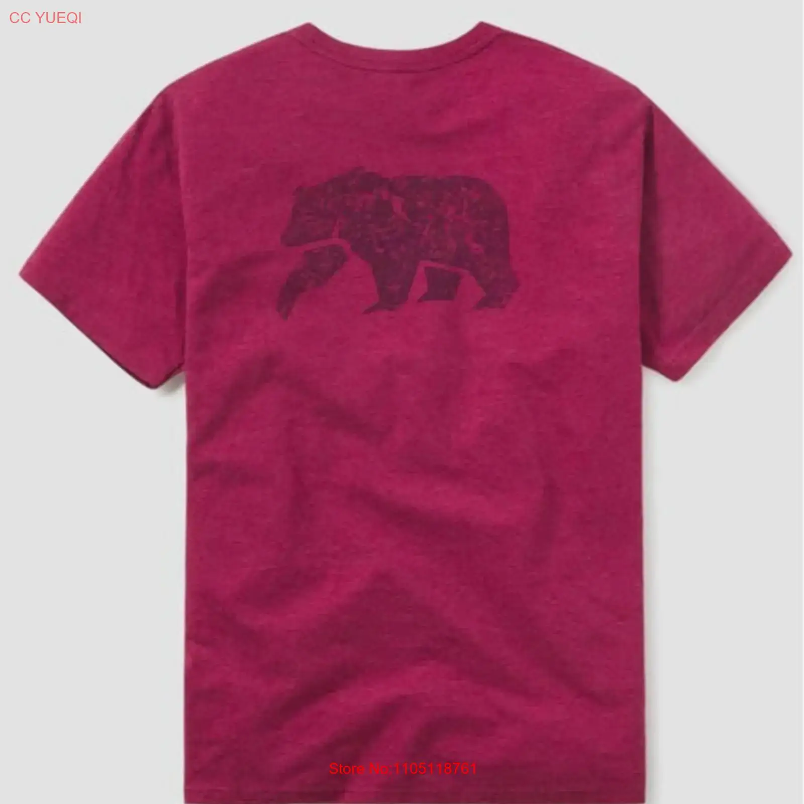 Camiseta clásica desgastada en - Streetwear Brand Red Logo reseña y precio